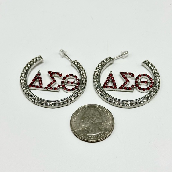 Delta Sigma Theta Earrings - Picture 2 of 5